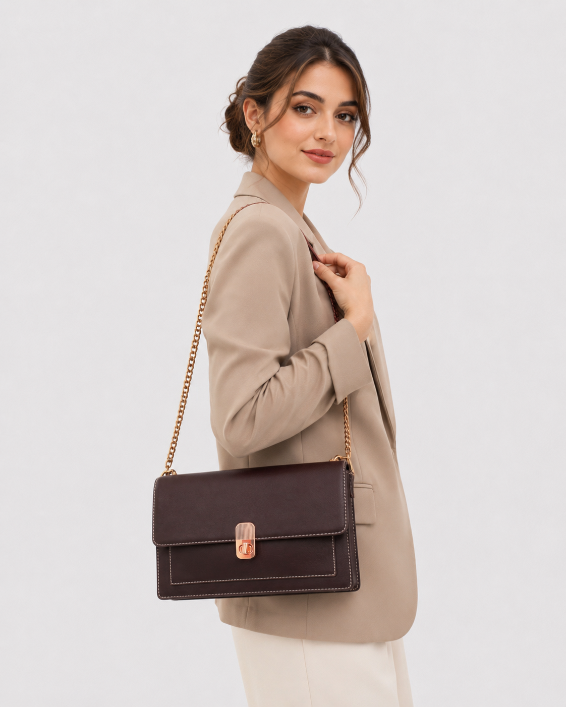 Amora Gold Chain Bag
